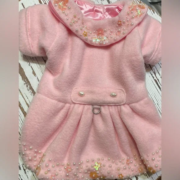 Pink Dog Coat with Pearl Accents
Large - Picture 2 of 4